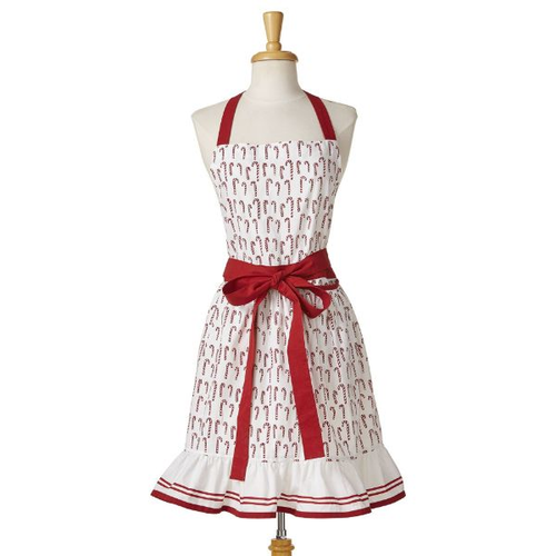 Candy Cane Frill  Apron<br><small>*free shipping</small>