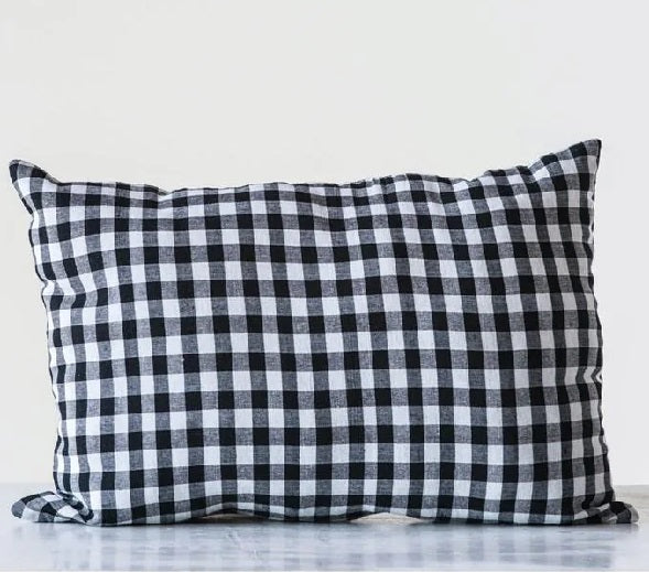 Black and White Gingham Pillow<br><small>*free shipping</small>
