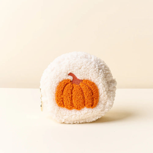 Pumpkin Circle Teddy Pouch<br><small>*free shipping</small>