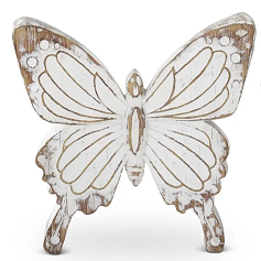 Whitewashed Resin Butterfly<br><small>*free shipping</small>