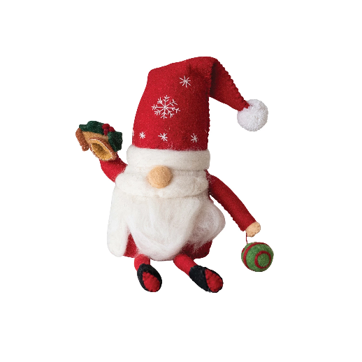 Wool Felt Santa Gnome<br><sub>*free shipping</sub>