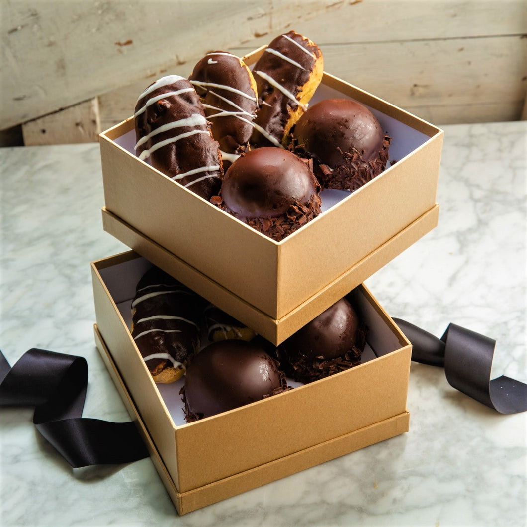 Chilled Chocolate Eclairs & Mousse Domes Gift Box<br><sub>*free shipping</sub> - Kneaders Bakery & Cafe - Gift Basket