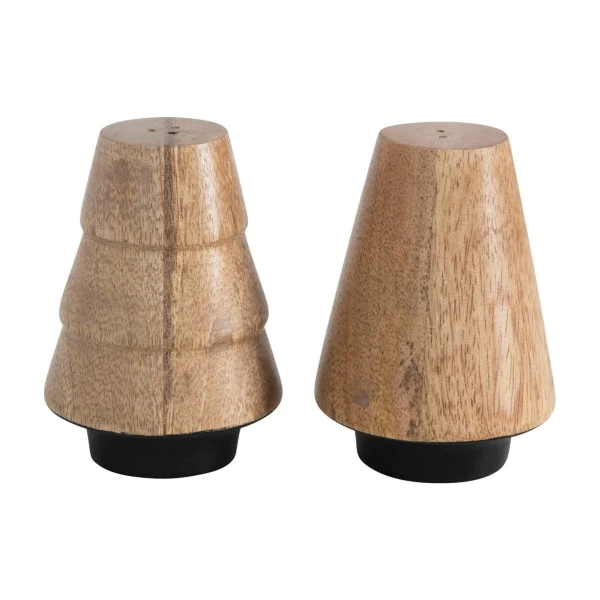 Hand Carved Mango Wood Salt and Pepper Shakers<br><small>*free shipping</small>