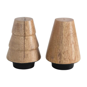 Hand Carved Mango Wood Salt and Pepper Shakers<br><small>*free shipping</small>